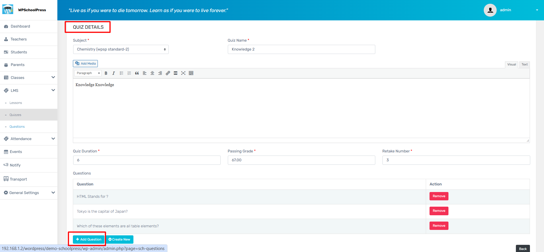 WPS LMS plugin